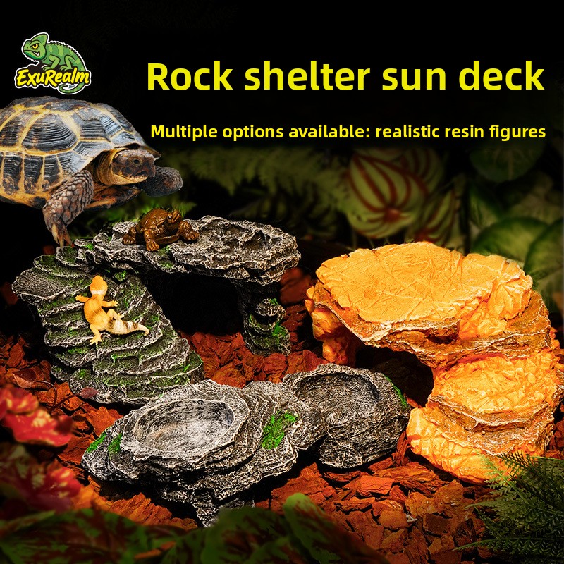 Aquarium Marine Rock - Resin Reptile Hideout – Rock Basking