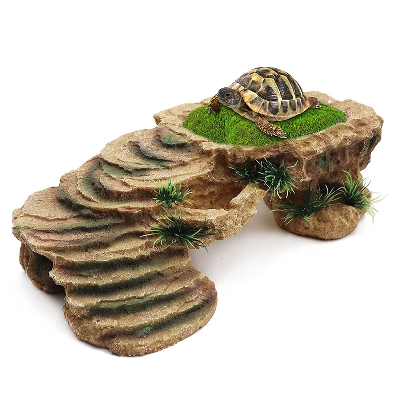 Aquarium Marine Rock - Turtle Basking Platform Tortoise Resin Dock