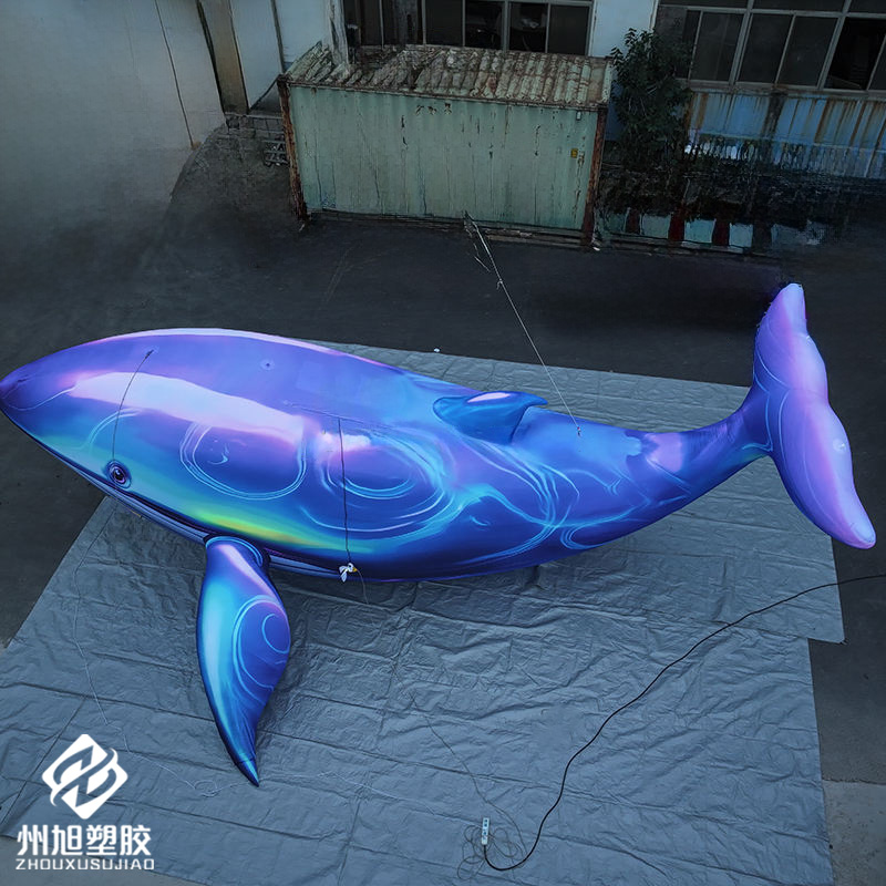 Inflatable blue whale, used as - Aquarium Marine Blue 评论和价格