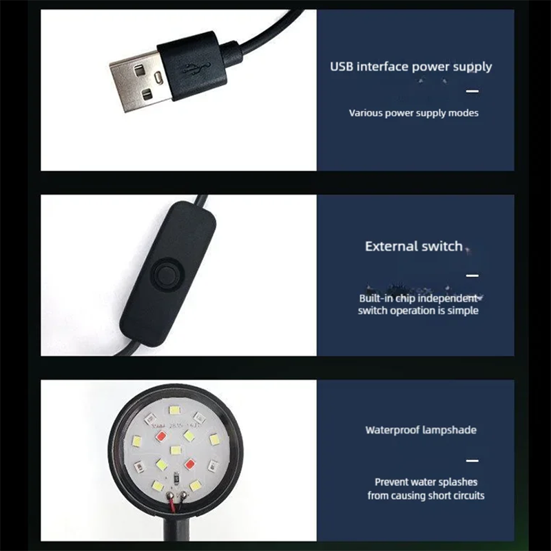 USB LED Fish Tank Clip Lamp Hi - Aquarium Marine Light 评论和价格