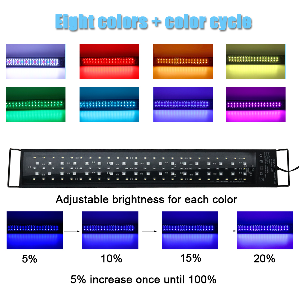 30-60cm Fish Tank 24/7 Full Sp - Aquarium Marine Light 评论和价格