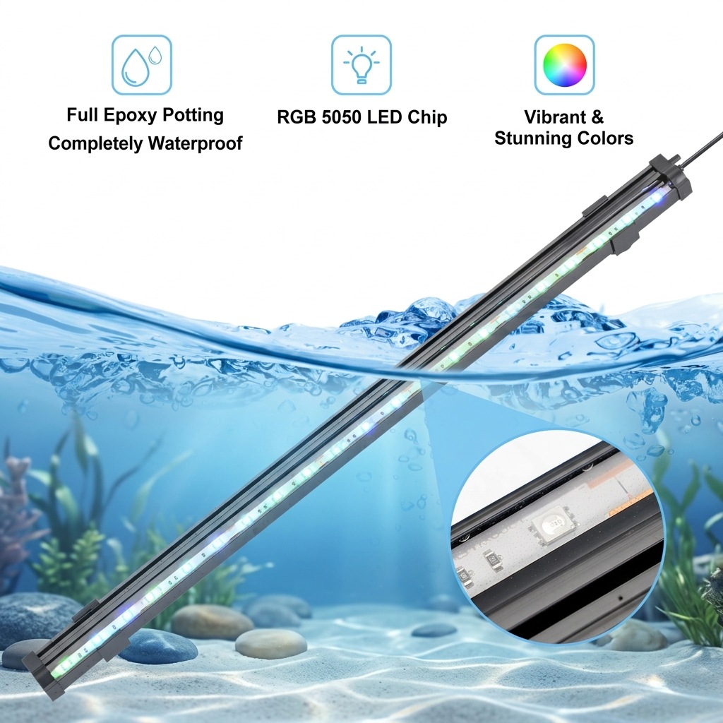 USB LED Aquarium Air Bubble Li - Aquarium Marine Light 评论和价格