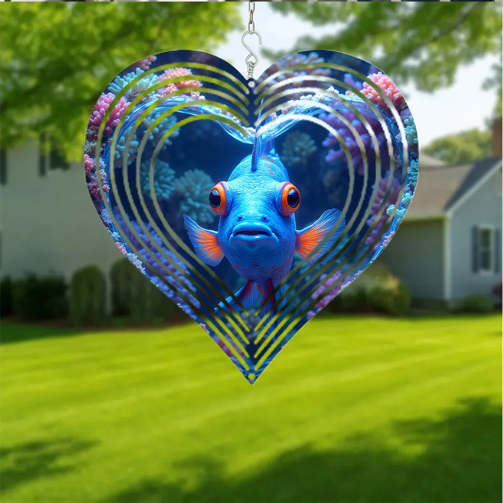 2D Flat, 1pc Bohemian Blue Man - Aquarium Marine Blue 评论和价格