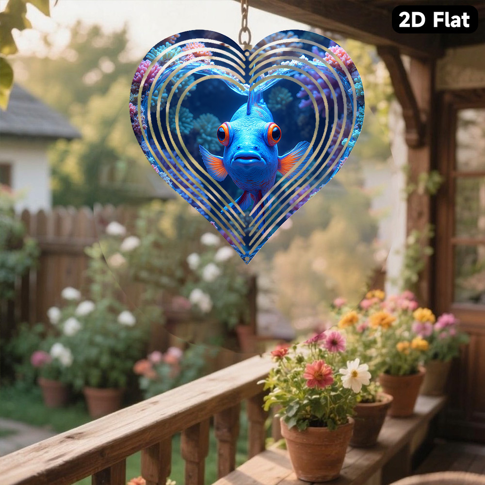 2D Flat, 1pc Bohemian Blue Man - Aquarium Marine Blue 评论和价格